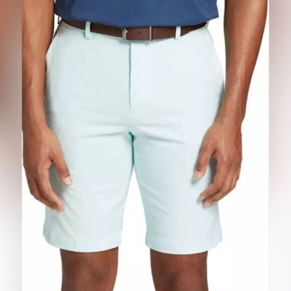 NWT Walter Hagen Men’s Perfect 11 Seersucker 10” Golf Shorts Green - Size 40